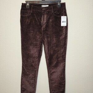 Free People Women's Mulberry Velvet Pants, Size 29"